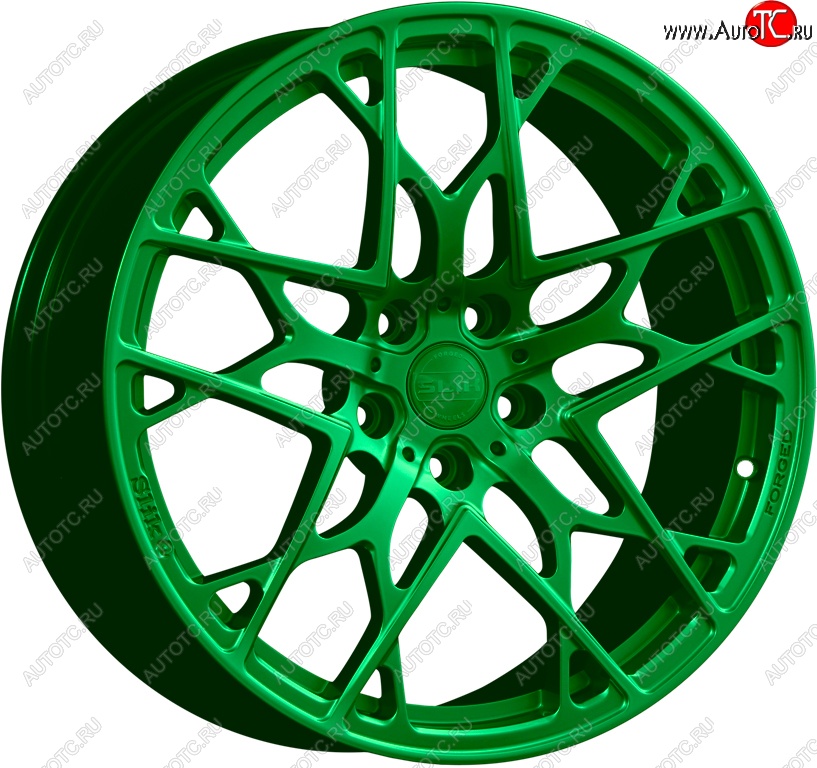 43 319 р. Кованый диск Slik PREMIUM L-934 8.5x19   (Зеленый (GREEEN))  с доставкой в г. Чебоксары