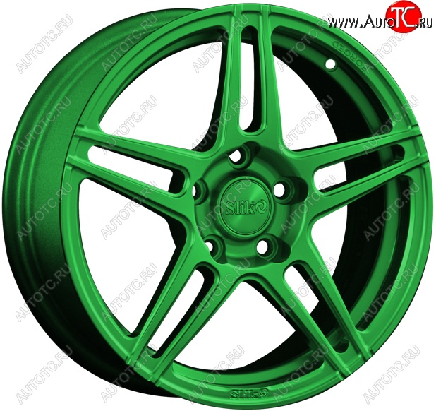19 449 р. Кованый диск Slik premium R16x6.5 RAL Зеленый (GREEN) 6.5x16   (Цвет: GREEN)  с доставкой в г. Чебоксары