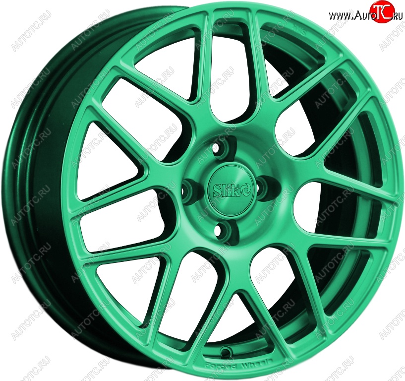 19 449 р. Кованый диск Slik premium R16x6.5 Candy Green изумрудно-зеленый 6.5x16   (Цвет: Candy Green изумрудно-зеленый 6.5x16)  с доставкой в г. Чебоксары