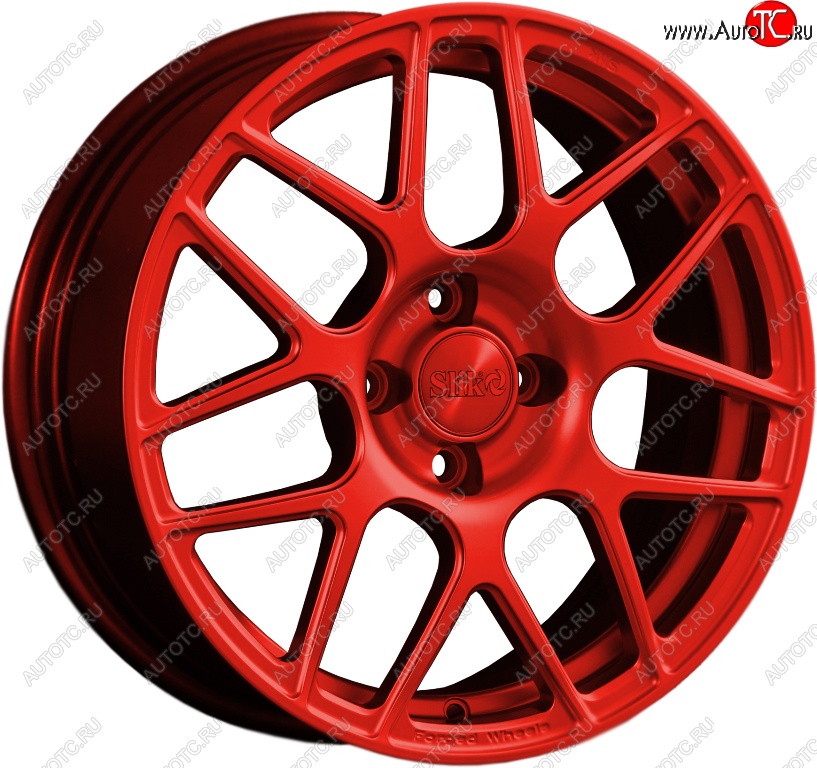 19 449 р. Кованый диск Slik premium R16x6.5 Candy RED красный 6.5x16   (Цвет: Candy RED красный 6.5x16)  с доставкой в г. Чебоксары