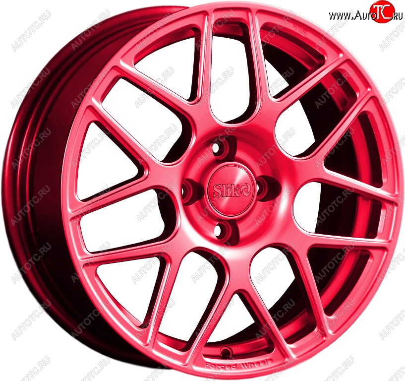 19 449 р. Кованый диск Slik premium R16x6.5 Candy RUBIN рубиновый 6.5x16   (Цвет: Candy RUBIN рубиновый 6.5x16)  с доставкой в г. Чебоксары