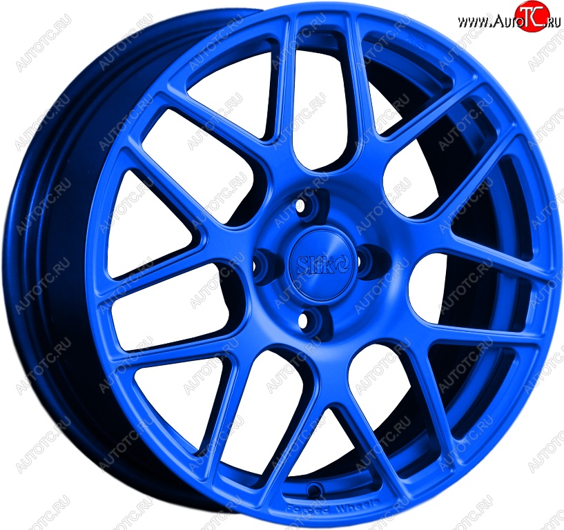 19 449 р. Кованый диск Slik premium R16x6.5 Candy BLUE синий 6.5x16   (Цвет: Candy BLUE синий 6.5x16)  с доставкой в г. Чебоксары