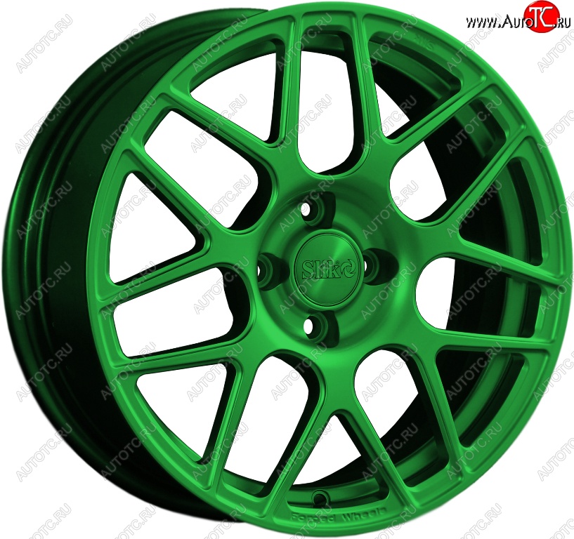 19 449 р. Кованый диск Slik premium R16x6.5 Зеленый (GREEN) 6.5x16   (Цвет: GREEN)  с доставкой в г. Чебоксары