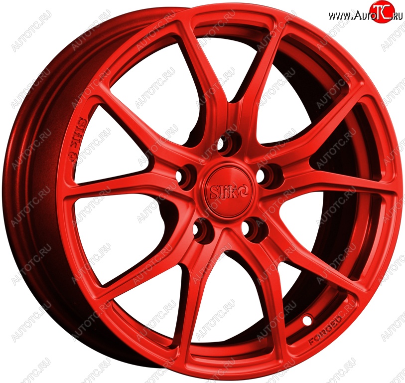 19 449 р. Кованый диск Slik premium R16x6.5 Candy RED красный 6.5x16   (Цвет: Candy RED красный 6.5x16)  с доставкой в г. Чебоксары
