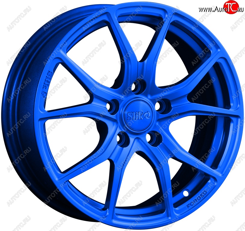 19 449 р. Кованый диск Slik premium R16x6.5 Candy BLUE синий 6.5x16   (Цвет: Candy BLUE синий 6.5x16)  с доставкой в г. Чебоксары