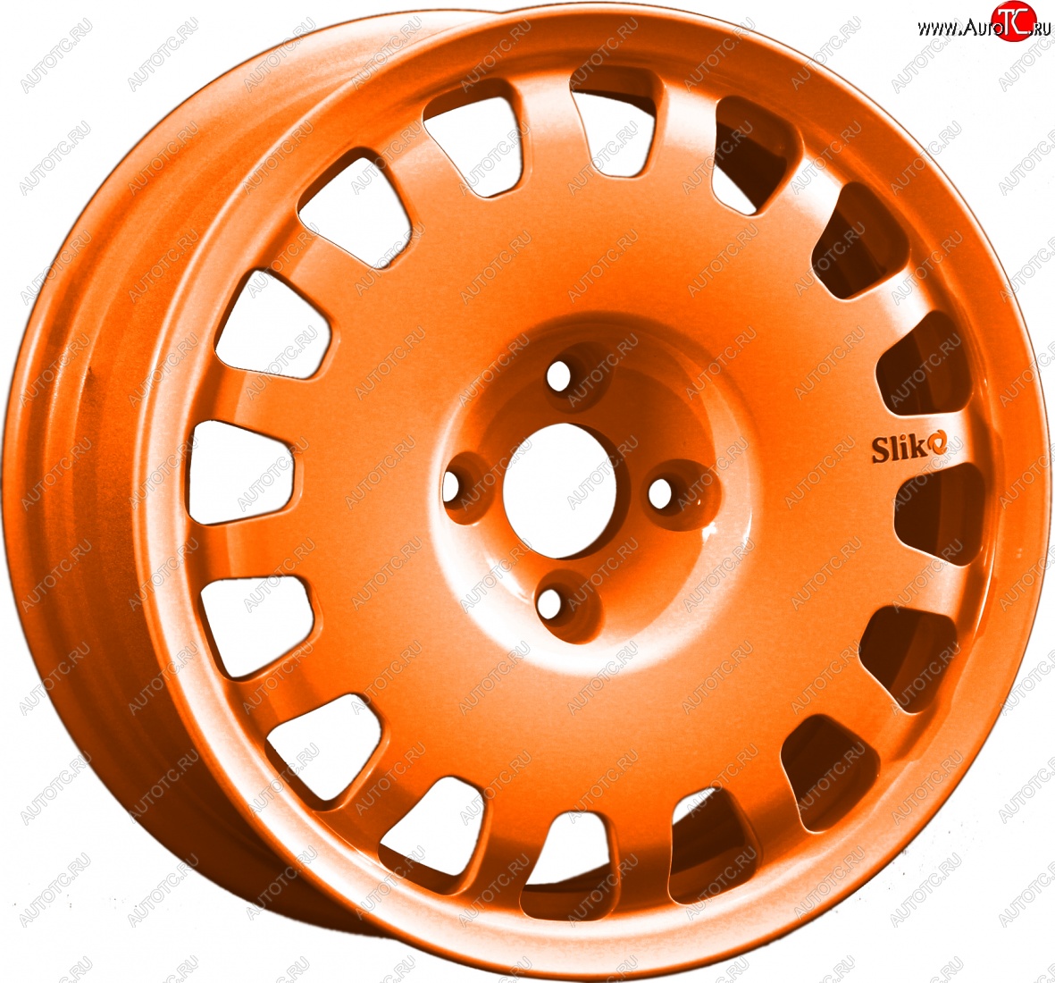 24 599 р. Кованый диск Slik Sport 6.5x15 (Ярко-оранжевый) 6.5x15/4-5x98-120 D54.1-72.6   (Цвет: Ярко-оранжевый)  с доставкой в г. Чебоксары