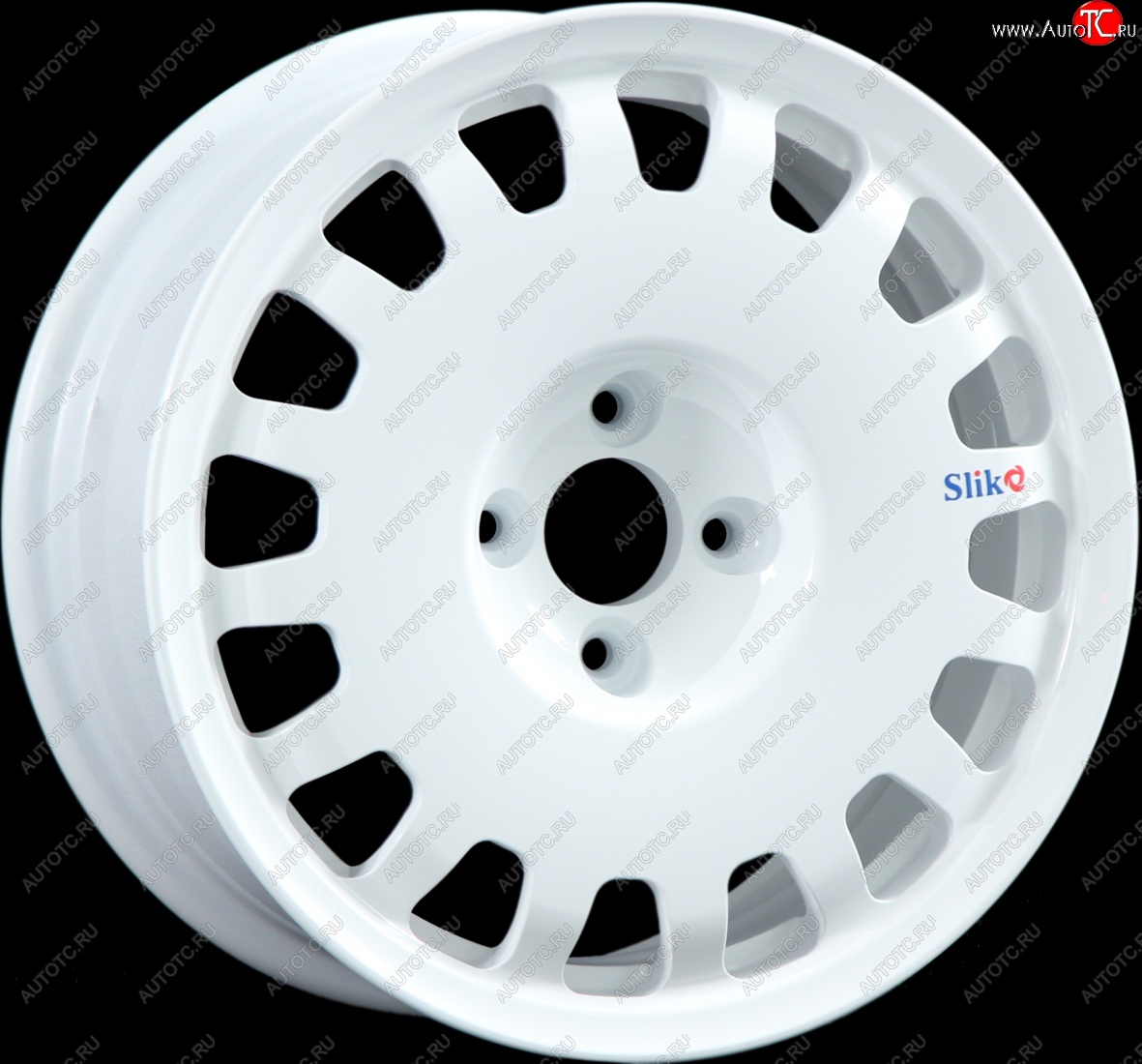 22 799 р. Кованый диск Slik Sport 6.5x15 (Белый) 6.5x15/4-5x98-120 D54.1-72.6   (Цвет: Белый)  с доставкой в г. Чебоксары