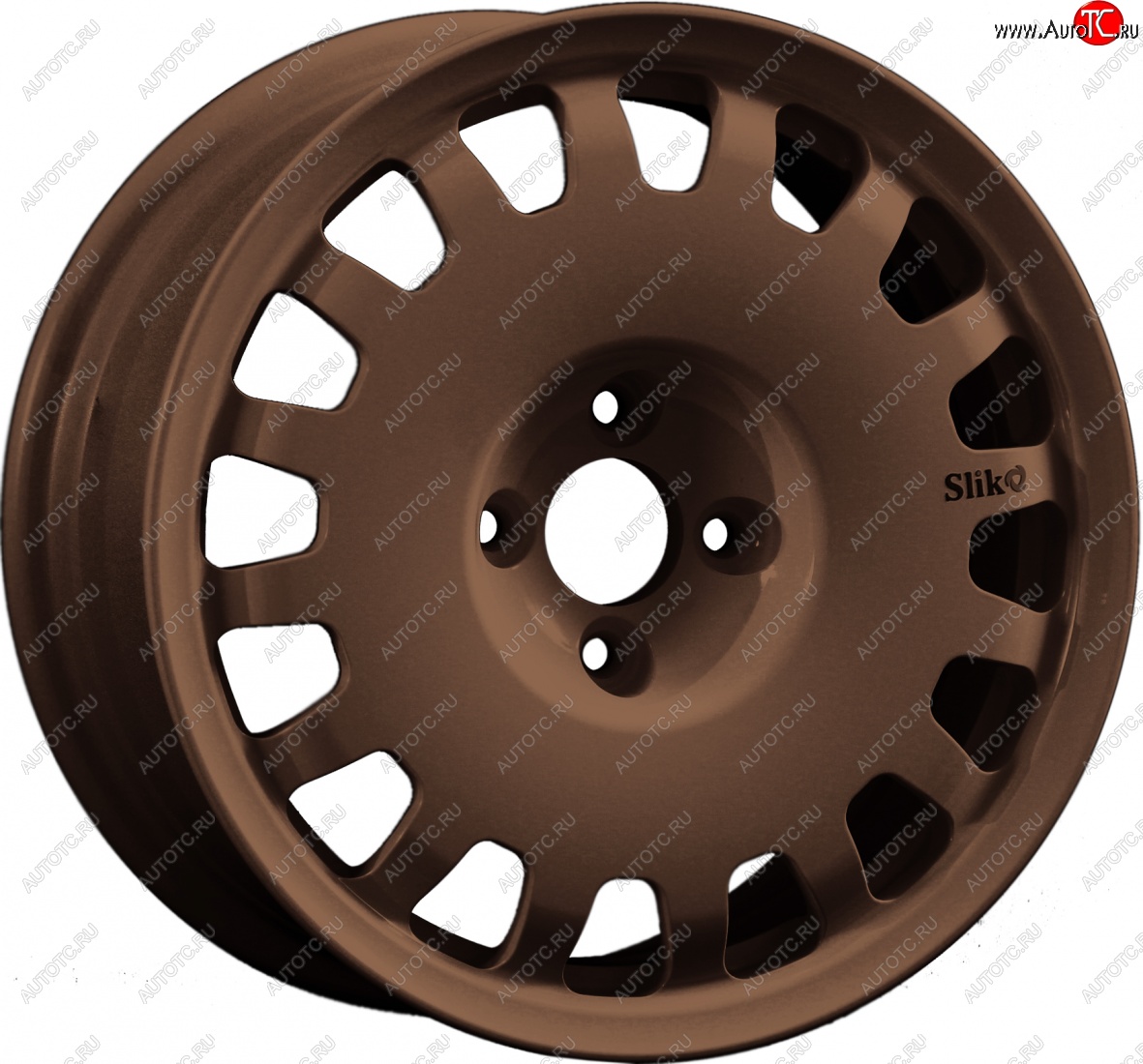 15 249 р. Кованый диск Slik Sport 6.5x15 (Металлик бронза) 6.5x15/4-5x98-120 D54.1-72.6   (Цвет: Металлик бронза)  с доставкой в г. Чебоксары