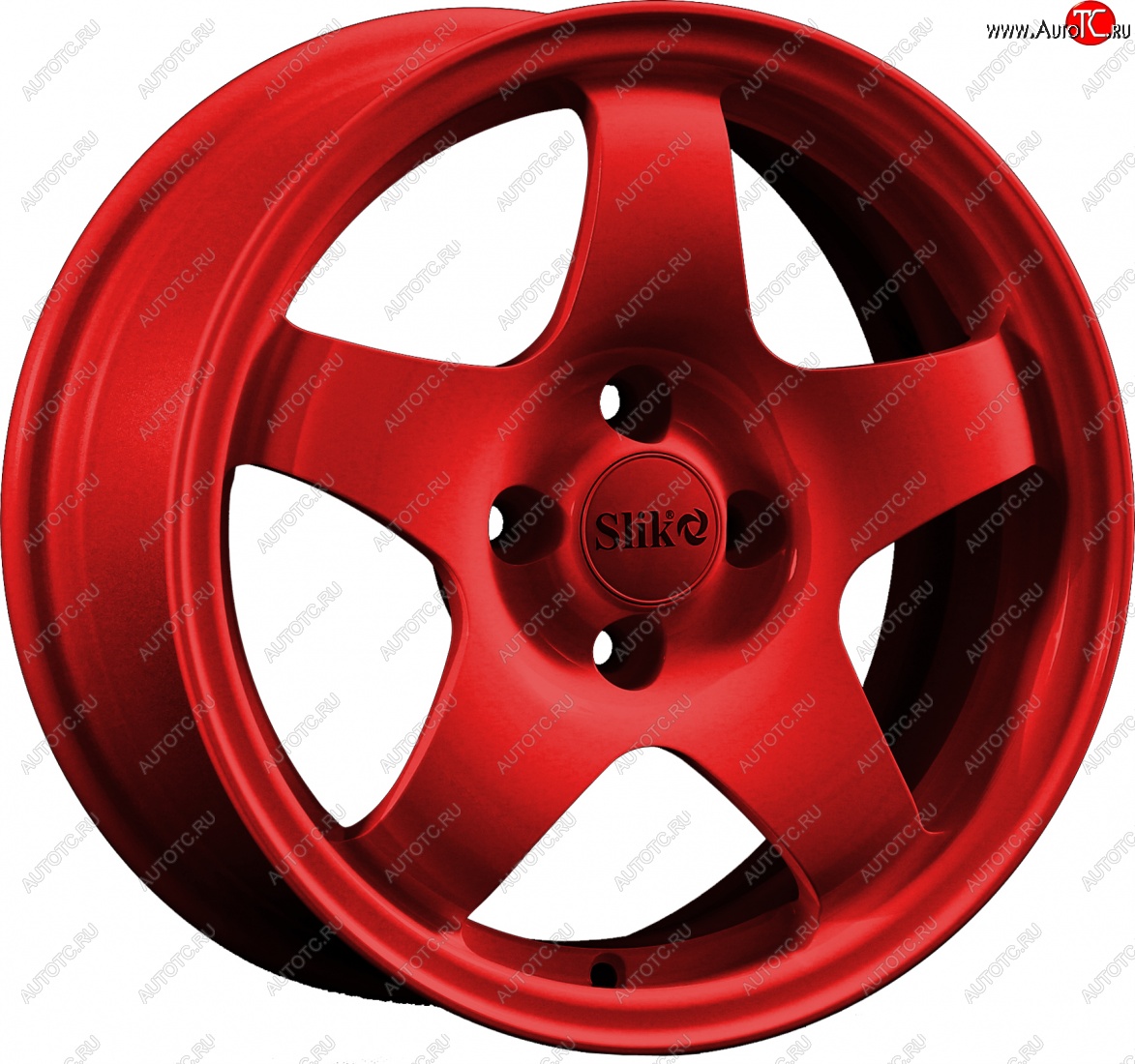 15 249 р. Кованый диск Slik Sport 6.5x15 (Красный)   (Цвет: Красный)  с доставкой в г. Чебоксары