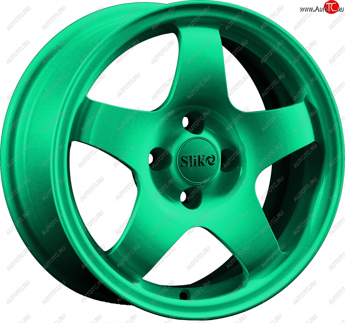 15 249 р. Кованый диск Slik Sport 6.5x15 (Candy изумрудно-зеленый)   (Цвет: Candy изумрудно-зеленый)  с доставкой в г. Чебоксары