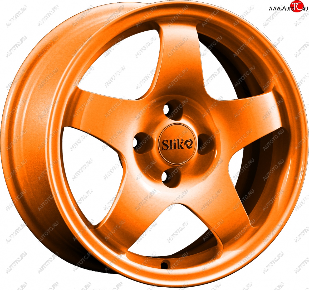 15 249 р. Кованый диск Slik Sport 6.5x15 (Ярко-оранжевый)   (Цвет: Ярко-оранжевый)  с доставкой в г. Чебоксары