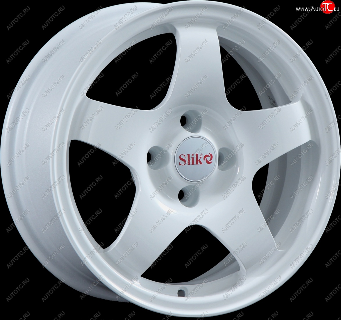 15 249 р. Кованый диск Slik Sport 6.5x15 (Белый)   (Цвет: Белый)  с доставкой в г. Чебоксары