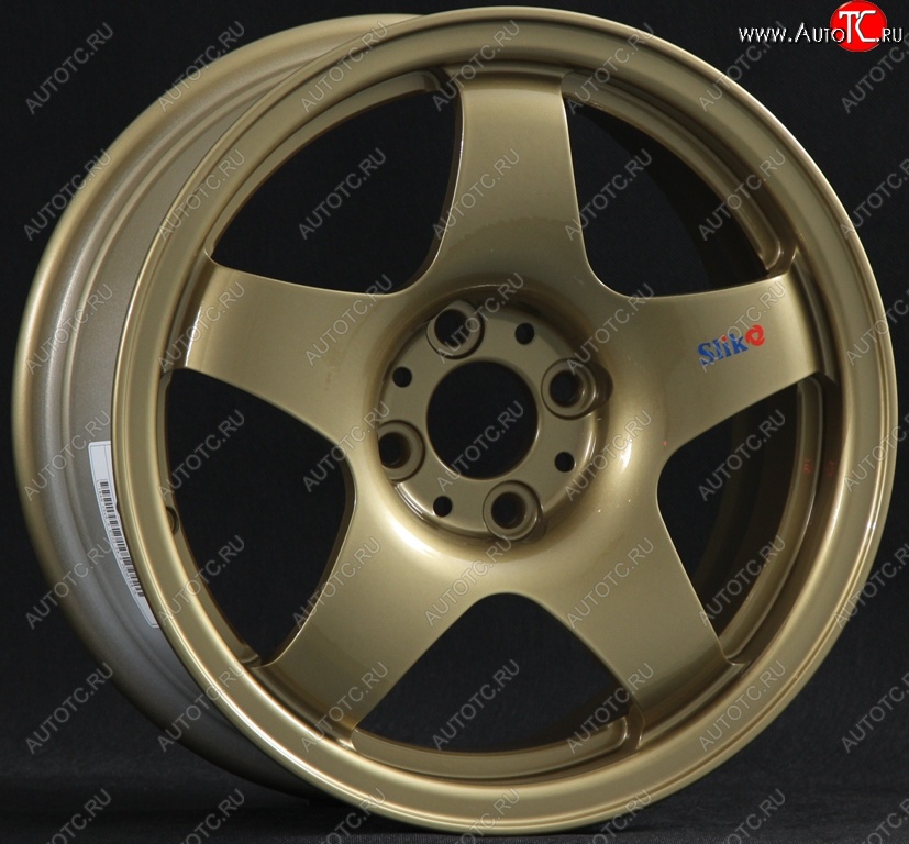 7 899 р. Кованый диск Slik Sport 6.5x15 (Металлик золотой) 6.5x15/4-5x98-120 D54.1-72.6   (Цвет: Металлик золотой)  с доставкой в г. Чебоксары