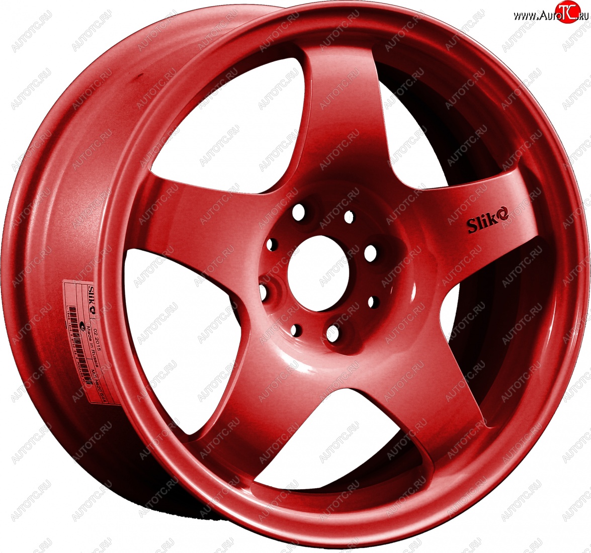 7 899 р. Кованый диск Slik Sport 6.5x15 (Candy красный) 6.5x15/4-5x98-120 D54.1-72.6   (Цвет: Candy красный)  с доставкой в г. Чебоксары