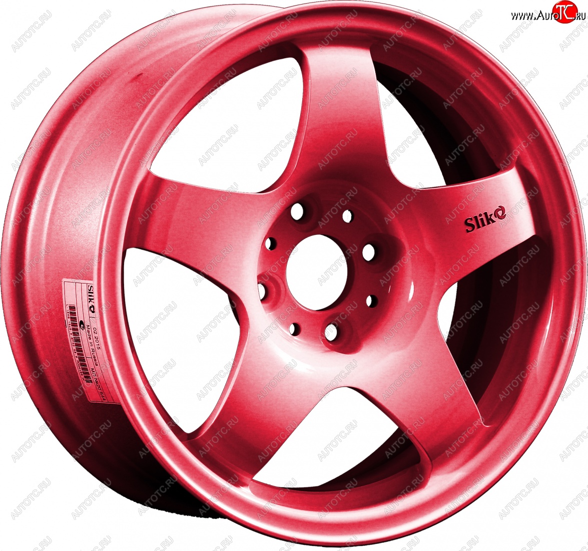 7 899 р. Кованый диск Slik Sport 6.5x15 (Candy рубиновый) 6.5x15/4-5x98-120 D54.1-72.6   (Цвет: Candy рубиновый)  с доставкой в г. Чебоксары