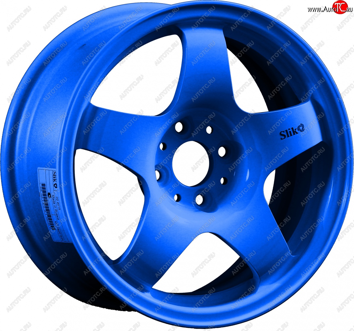 7 899 р. Кованый диск Slik Sport 6.5x15 (Candy синий) 6.5x15/4-5x98-120 D54.1-72.6   (Цвет: Candy синий)  с доставкой в г. Чебоксары