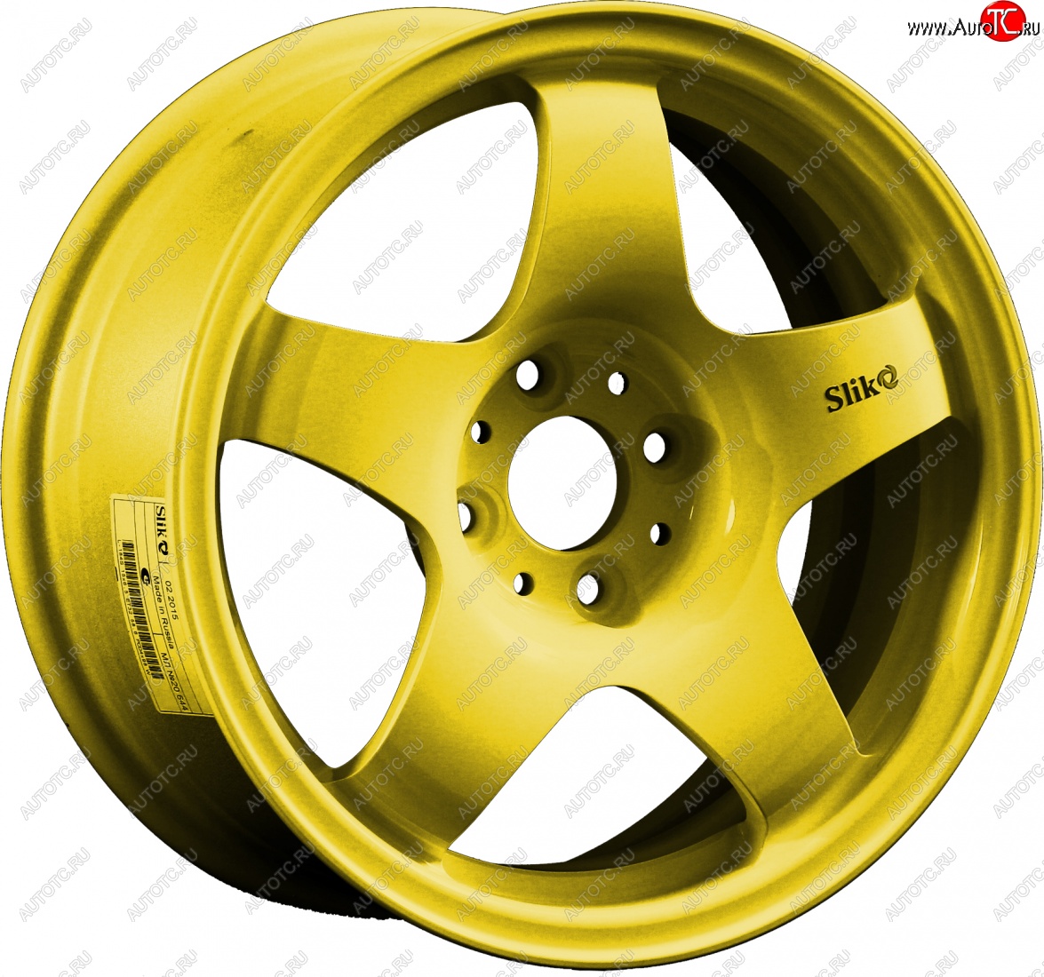 7 899 р. Кованый диск Slik Sport 6.5x15 (Candy ярко-желтый) 6.5x15/4-5x98-120 D54.1-72.6   (Цвет: Candy ярко-желтый)  с доставкой в г. Чебоксары