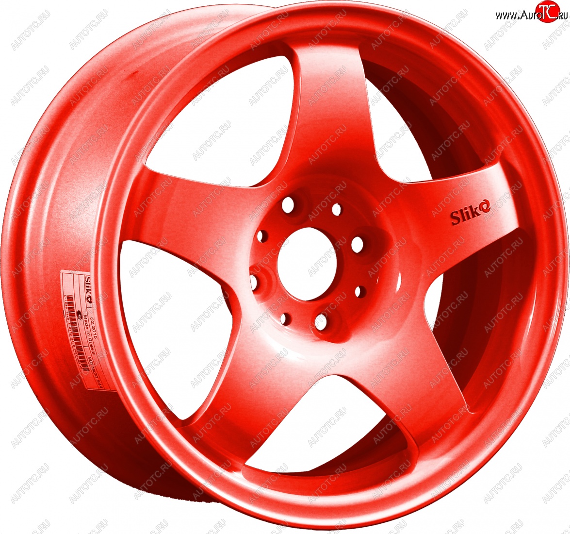 7 899 р. Кованый диск Slik Sport 6.5x15 (RAL 3026 ярко-алый) 6.5x15/4-5x98-120 D54.1-72.6   (Цвет: RAL 3026 ярко-алый)  с доставкой в г. Чебоксары
