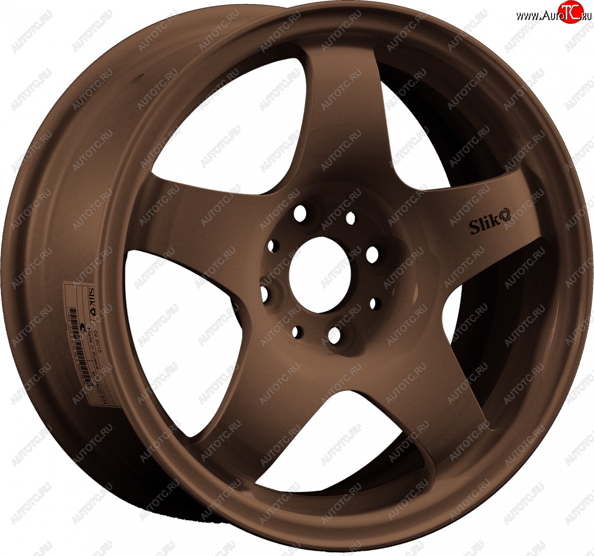 7 899 р. Кованый диск Slik Sport 6.5x15 (Металлик бронза) 6.5x15/4-5x98-120 D54.1-72.6   (Цвет: Металлик бронза)  с доставкой в г. Чебоксары