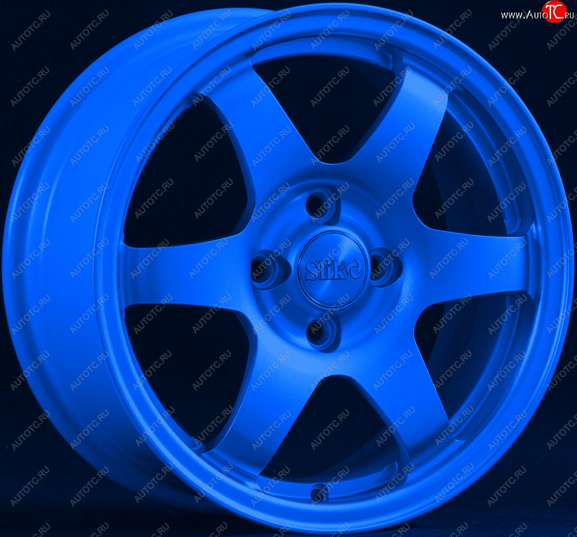 15 249 р. Кованый диск Slik Sport 6.5x15 (Candy синий)   (Цвет: Candy синий)  с доставкой в г. Чебоксары
