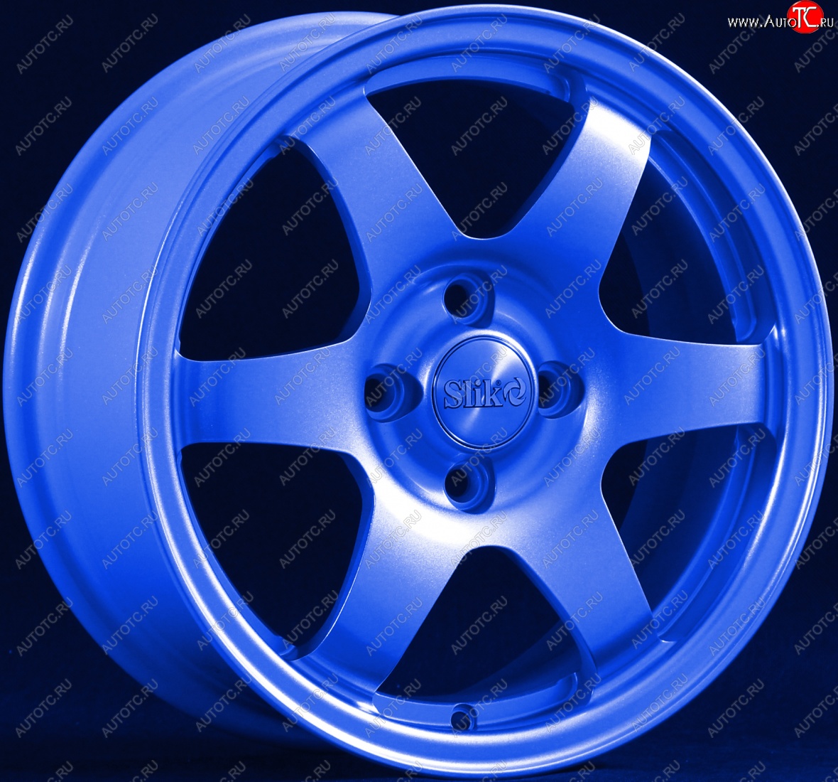 24 599 р. Кованый диск Slik Sport 6.5x15 (Синий)   (Цвет: Синий)  с доставкой в г. Чебоксары