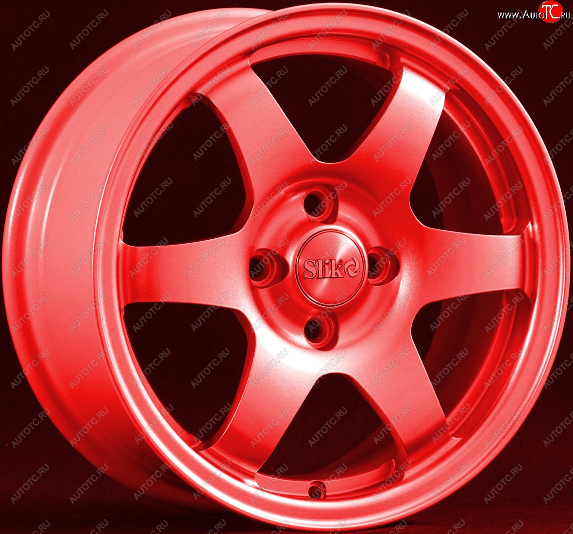 15 249 р. Кованый диск Slik Sport 6.5x15 (RAL 3026 ярко-алый)   (Цвет: RAL 3026 ярко-алый)  с доставкой в г. Чебоксары