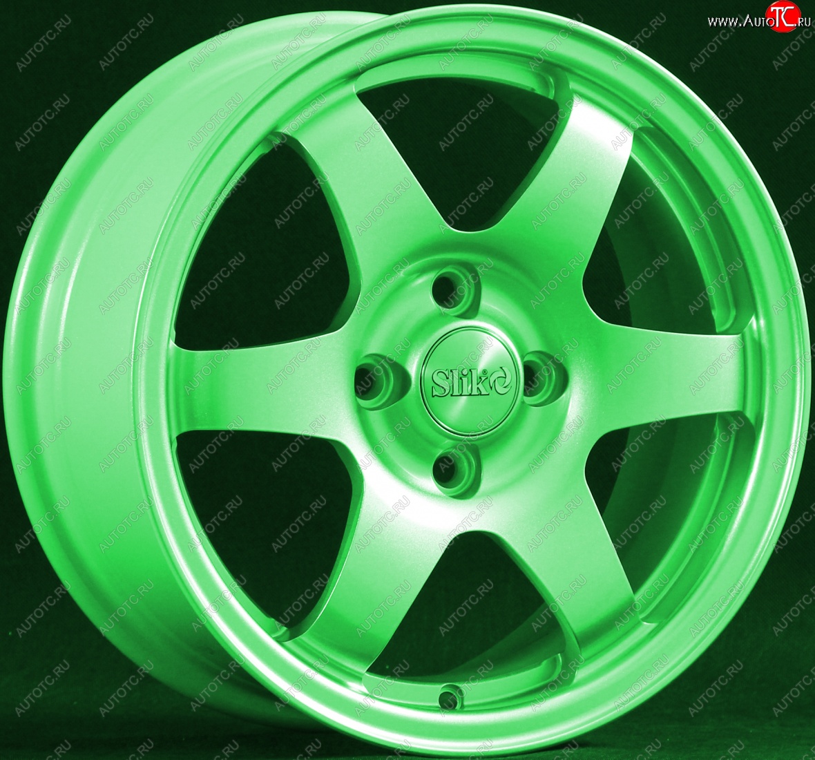 15 249 р. Кованый диск Slik Sport 6.5x15 (RAL 6038 ярко-зеленый)   (Цвет: RAL 6038 ярко-зеленый)  с доставкой в г. Чебоксары