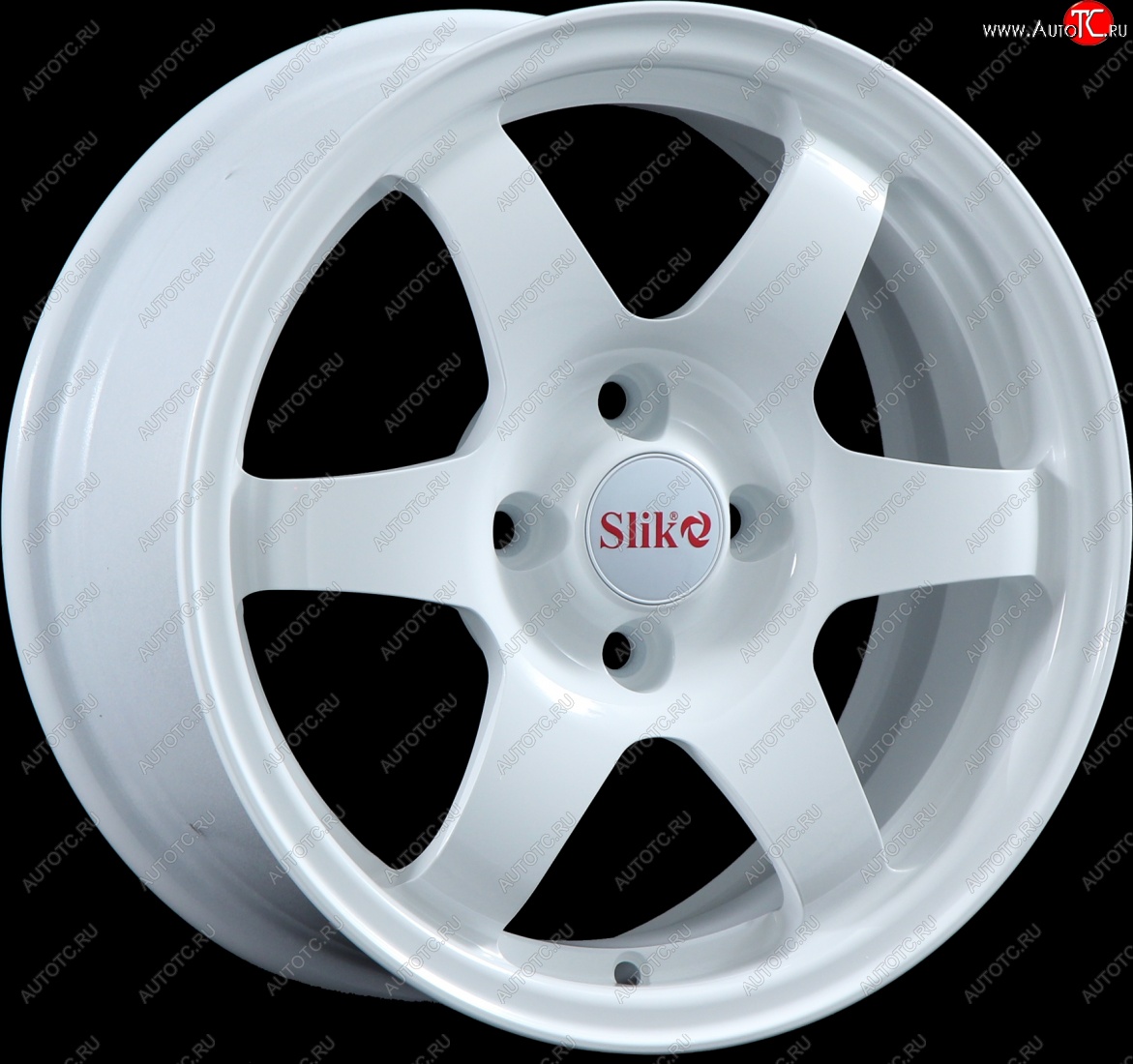 15 249 р. Кованый диск Slik Sport 6.5x15 (Белый)   (Цвет: Белый)  с доставкой в г. Чебоксары