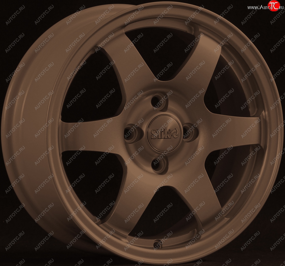 15 249 р. Кованый диск Slik Sport 6.5x15 (Металлик бронза)   (Цвет: Металлик бронза)  с доставкой в г. Чебоксары