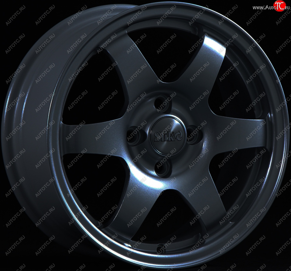 15 249 р. Кованый диск Slik Sport 6.5x15 (Металлик графит матовый)   (Цвет: Металлик графит матовый)  с доставкой в г. Чебоксары