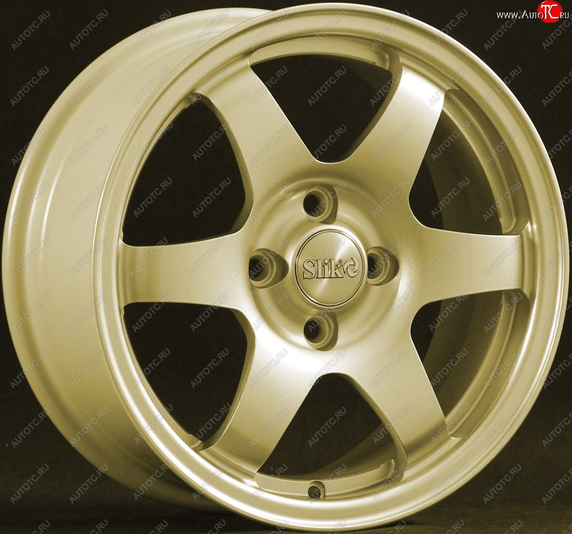 15 249 р. Кованый диск Slik Sport 6.5x15 (Металлик золотой)   (Цвет: Металлик золотой)  с доставкой в г. Чебоксары