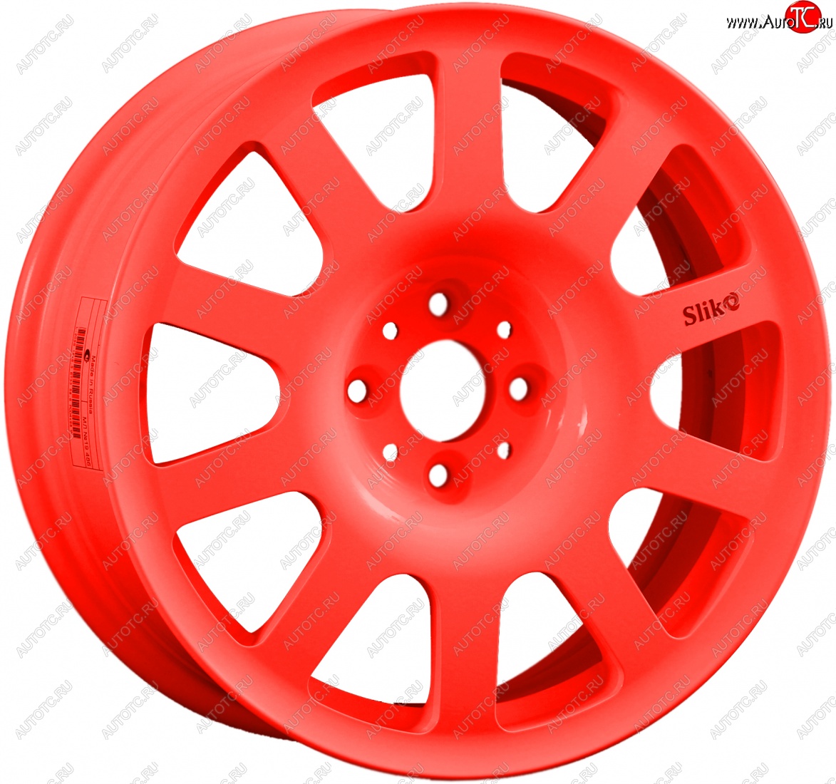 11 049 р. Кованый диск Slik SPORT R16x6.5 Candy алый 6.5x16   (Цвет: Candy алый 6.5x16)  с доставкой в г. Чебоксары