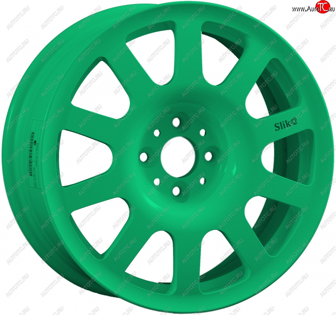 11 049 р. Кованый диск Slik SPORT R16x6.5 Candy Green изумрудно-зеленый 6.5x16   (Цвет: Candy Green изумрудно-зеленый 6.5x16)  с доставкой в г. Чебоксары