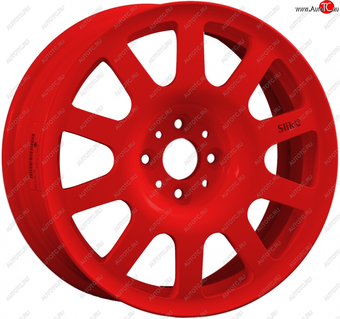 11 049 р. Кованый диск Slik SPORT R16x6.5 Candy RED красный 6.5x16   (Цвет: Candy RED красный 6.5x16)  с доставкой в г. Чебоксары