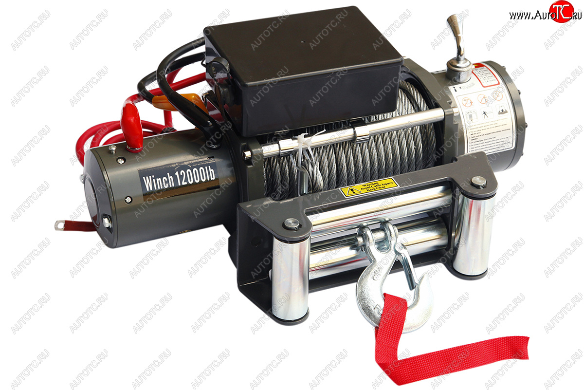 26 999 р. Лебёдка электрическая 12000 lbs 5443 кг Electric Winch (влагозащищенная)   (стальной трос)  с доставкой в г. Чебоксары