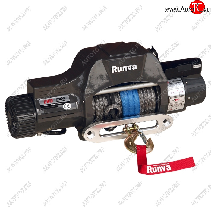 63 999 р. Лебёдка электрическая 12000 lbs 5443 кг Runva   (синтетический трос, двухскоростная, беспроводный пульт дистанционного управления)  с доставкой в г. Чебоксары