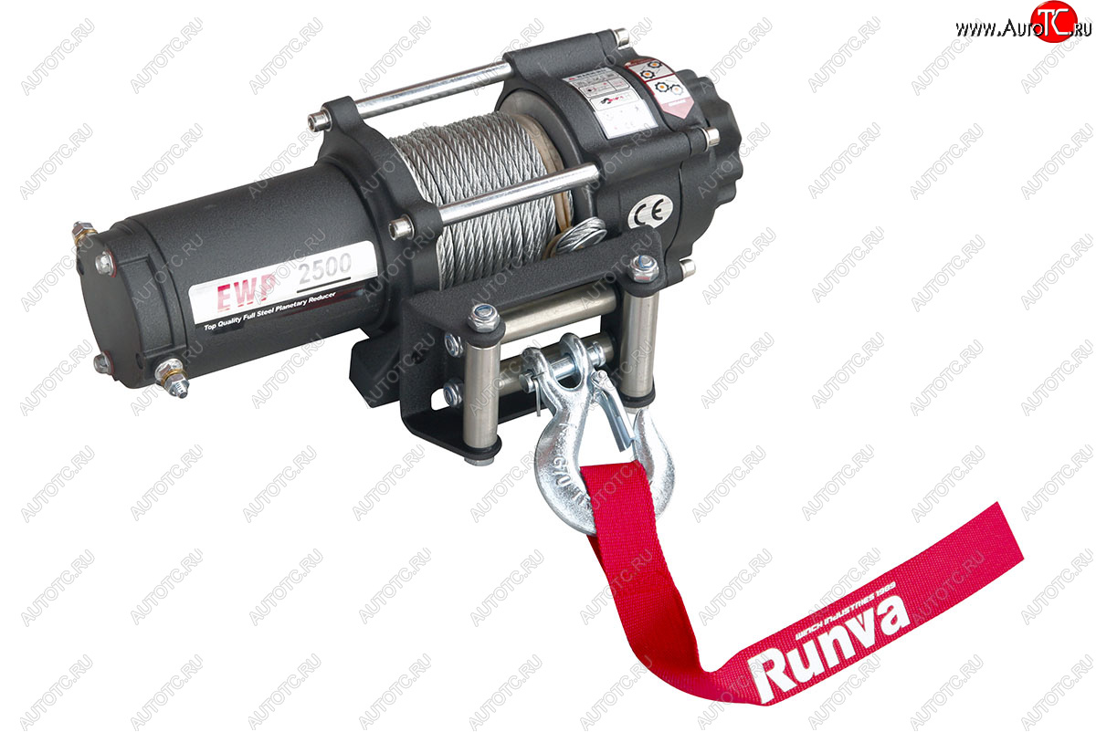 16 709 р. Лебёдка электрическая 2500A lbs 1140 кг Runva SSANGYONG Rexton Y250 (2006-2012) (стальной трос)  с доставкой в г. Чебоксары