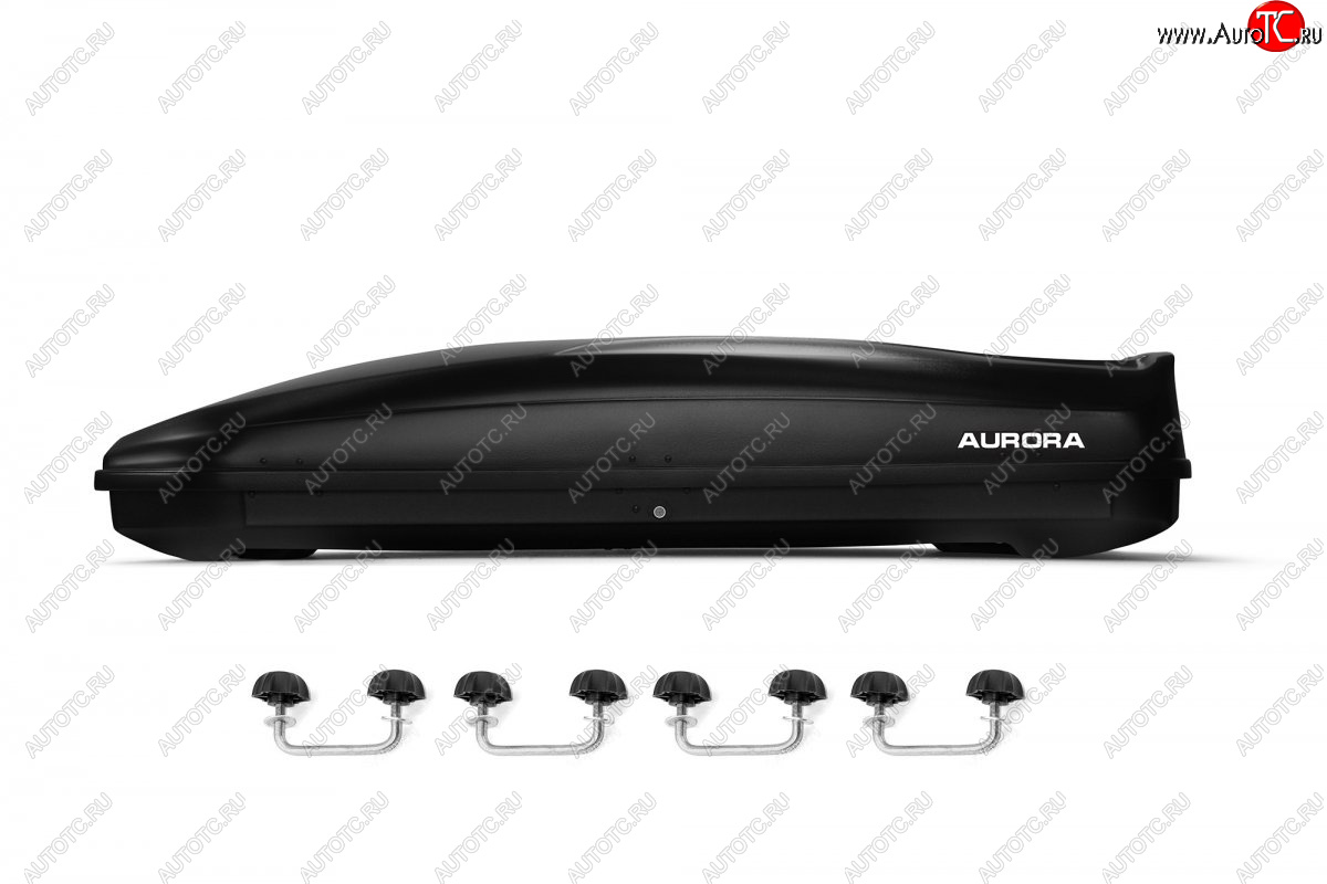 22 399 р. Багажный бокс AURORA (560 л/213x84x42 см, двусторонний, крепление скоба) на крышу   (Black LC)  с доставкой в г. Чебоксары