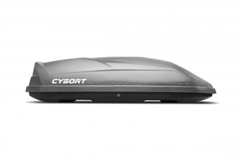 30 999 р. Багажный бокс CYBORT CarNet (460 л, двухсторонний, быстросъемные крепления краб) на крышу   (серый матовый с защитным покрытием Raptor)  с доставкой в г. Чебоксары. Увеличить фотографию 5