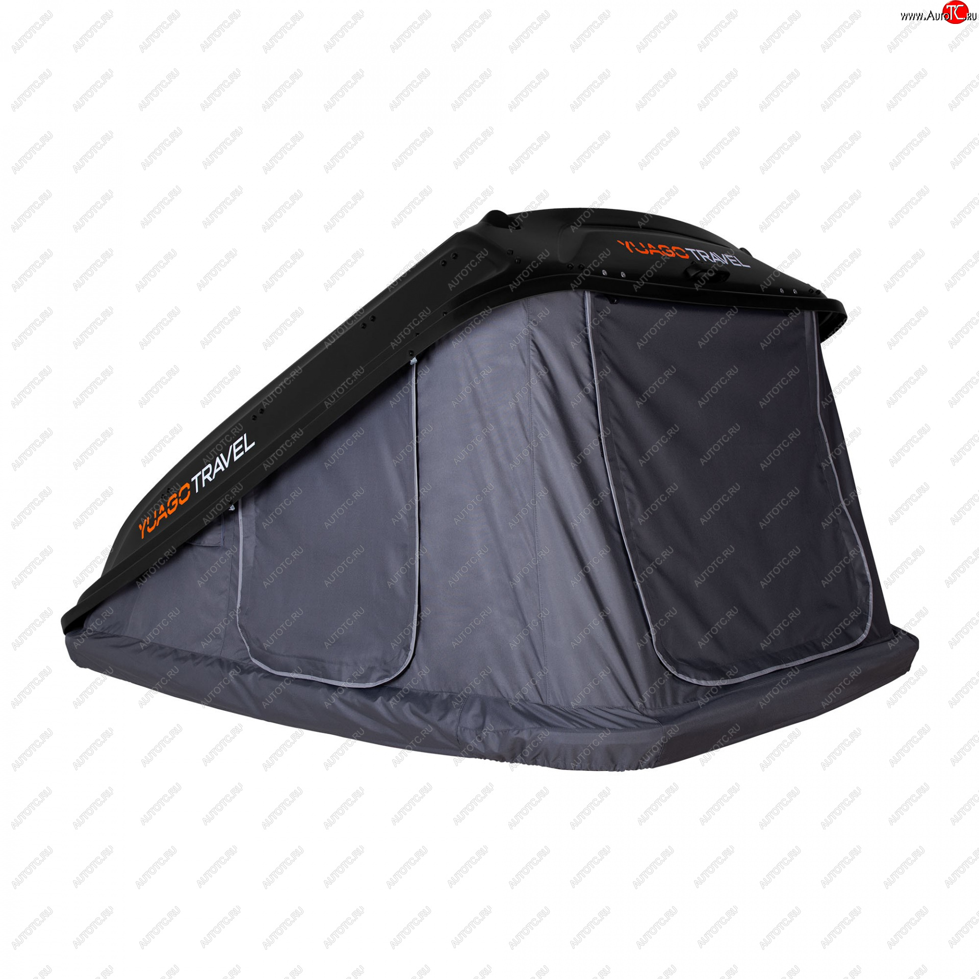 121 999 р. Багажный бокс-палатка Yuago Travel 2.0 (зима, 1000 л/230x160x35 см) на крышу Уаз Симбир (3162) (1997-2005) (Черный бокс, тент графит)  с доставкой в г. Чебоксары