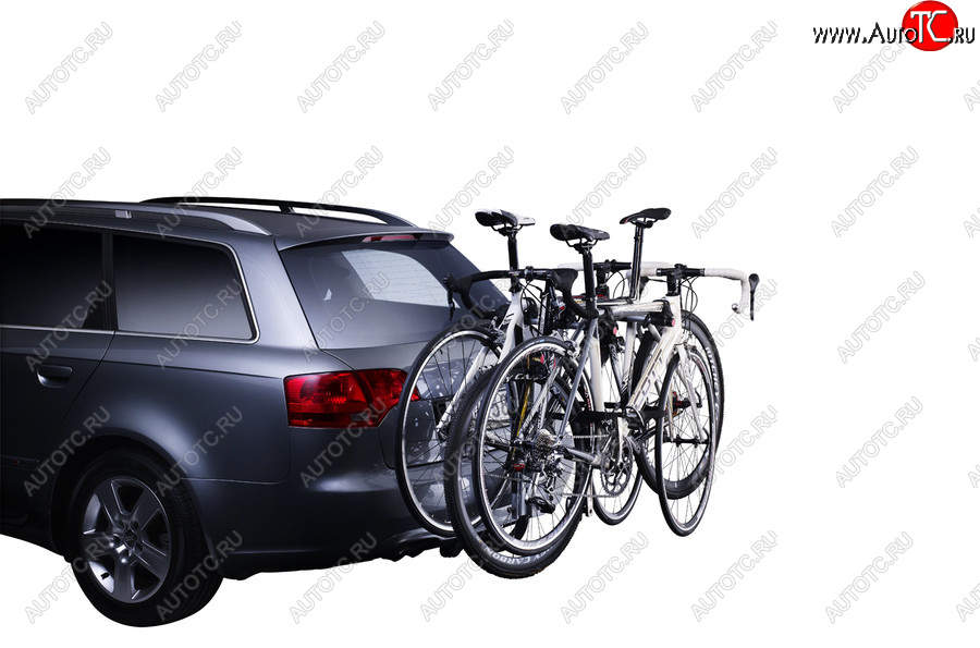 8 549 р. Велобагажник на фаркоп Thule HangOn Jetour X70 Plus (Китай) (2020-2025) (Для 3-х велосипедов)  с доставкой в г. Чебоксары