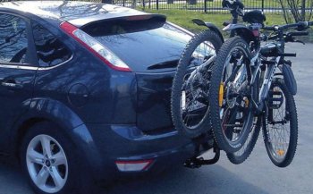 3 999 р. Велокрепление на фаркоп Twin Rider (2 велосипеда) Jetour X70 Plus (Китай) (2020-2025)  с доставкой в г. Чебоксары. Увеличить фотографию 2