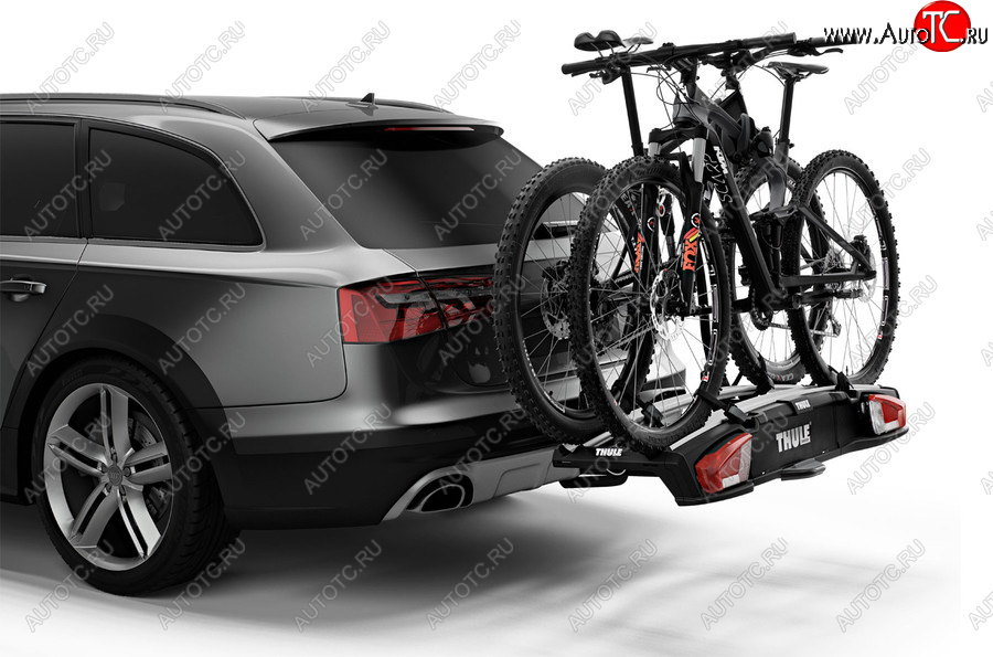 95 999 р. Велобагажник-платформа на фаркоп Thule VeloSpace XT Audi A6 C6 дорестайлинг, универсал (2004-2008) (Для 2-х велосипедов)  с доставкой в г. Чебоксары