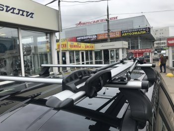 2 249 р. Крепление велосипеда на крышу Inter II (алюминий) FAW Besturn X40 D181 (2016-2022)  с доставкой в г. Чебоксары. Увеличить фотографию 3