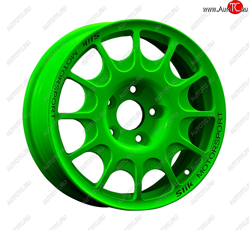 23 799 р. Кованый диск Slik Classic Sport L-1844S 5.5x15   (RAL 6038 ярко-зеленый (6038))  с доставкой в г. Чебоксары