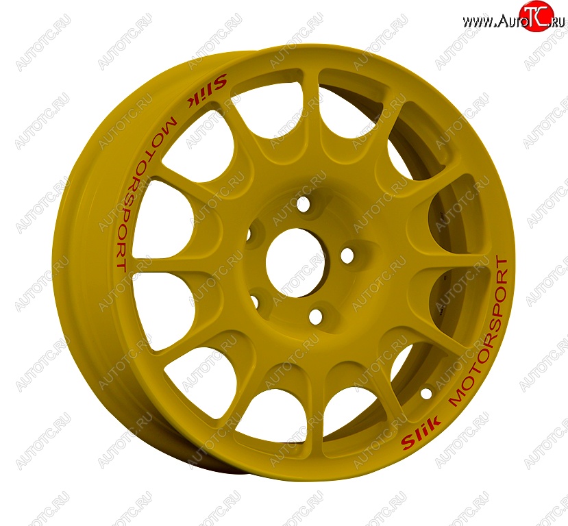 23 799 р. Кованый диск Slik Classic Sport L-1844S 5.5x15   (Ярко желтый RAL1021 (YELLOW))  с доставкой в г. Чебоксары