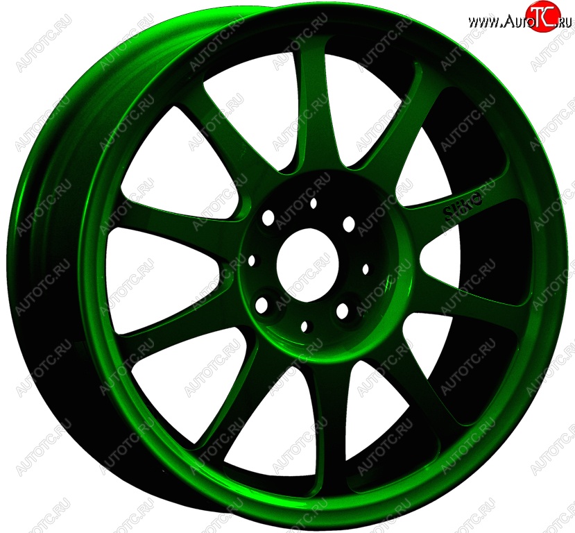 14 899 р. Кованый диск Slik Classic Sport L-5411S 6.0x15   (Зеленый (GREEEN))  с доставкой в г. Чебоксары
