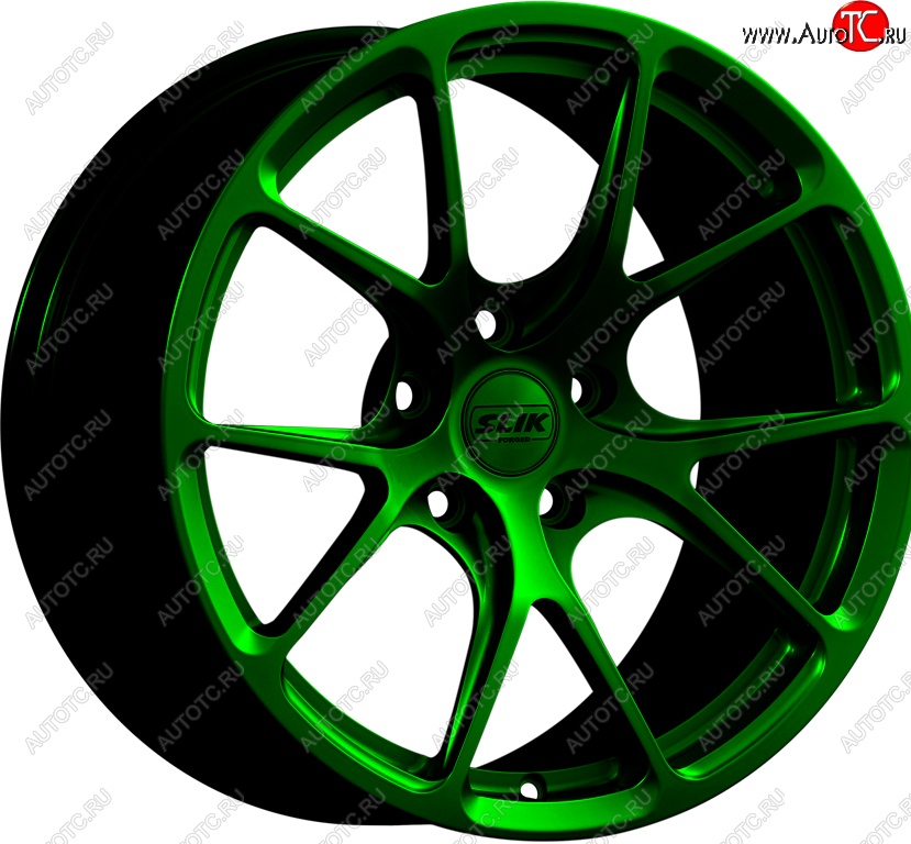 17 799 р. Кованый диск Slik TuningPro L-754 9.0x17   (Зеленый (GREEEN))  с доставкой в г. Чебоксары