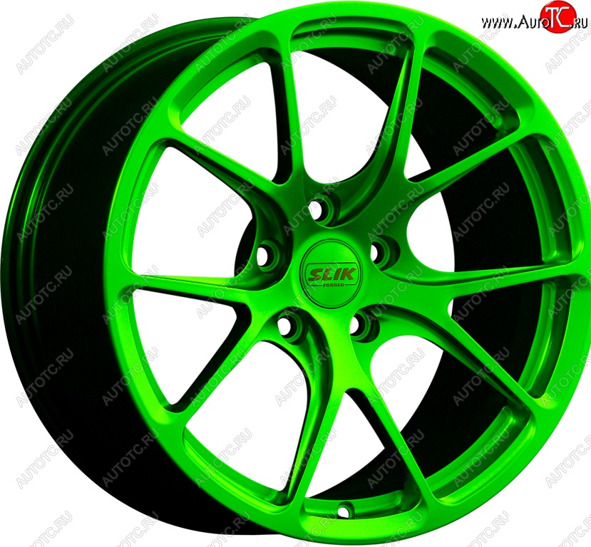 17 799 р. Кованый диск Slik TuningPro L-754 9.0x17   (RAL 6038 ярко-зеленый (6038))  с доставкой в г. Чебоксары