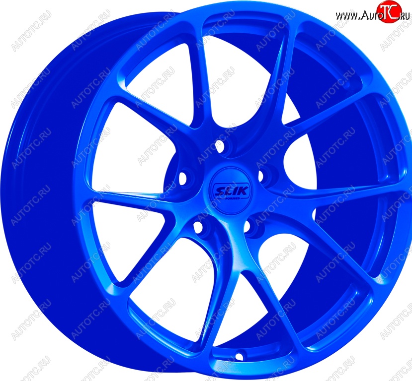 17 799 р. Кованый диск Slik TuningPro L-754 9.0x17   (Candy синий (Candy BLUE))  с доставкой в г. Чебоксары